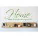 Design W/ Vinyl Home Where the People Who Love You Live Wall Decal Vinyl in Green | 8 H x 20 W in | Wayfair OMGA301857