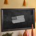 Darby Home Co Wall Mounted Chalkboard Wood/Manufactured Wood in Black/Brown | 76 H x 16 W x 1 D in | Wayfair DRBC8953 33966072