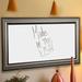 Darby Home Co Wall Mounted Dry Erase Board Manufactured Wood in Black/Brown/White | 48 H x 90 W x 1 D in | Wayfair DRBC8954 33966137