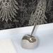 Evideco PISE Free standing Toilet Brush & Holder Set Dolomite & Stainless Steel Ceramic in Gray | 14.7 H x 6 W x 6 D in | Wayfair 6631102