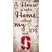 Fan Creations NCAA Team 'House is Not a Home Sign' Textual Art on Wood in Brown | 12 H x 6 W x 0.25 D in | Wayfair C0867-Stanford
