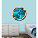 East Urban Home Manatee Sea Cow Porthole 3D Wall Decal Vinyl in Blue | 14 H x 14 W in | Wayfair FB3E234CD3C84AAEB3799819FB7DCA76