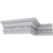 Ekena Millwork 3 7/8"H x 2 3/8"P x 4 5/8"F x 94 1/2"L, (6 1/4" Repeat), Caputo Crown Moulding Urethane | 3.88 H x 94.5 W x 2.3803 D in | Wayfair