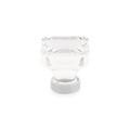 Emtek Lido Oversized Square Knob Crystal & Glass in Gray | 1.375" H x 1.375" W x 1.38" D | Wayfair 86403US15A