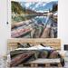 East Urban Home Polyester Sunken Logs Mountain Lake Tapestry w/ Hanging Accessories Included Metal in Black/Gray | 32 H x 39 W in | Wayfair