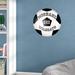 East Urban Home Soccer Wall Decals Personalized Soccer Ball w/ Name Sports Wall Art (12" Diameter) Vinyl in Gray | 18 H x 18 W in | Wayfair