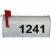 East Urban Home Custom Address Numbers Mailbox Decal Vinyl in Gray | 3.5 H x 11.5 W in | Wayfair 138341AE280F409C88EBD306FFF93D0C