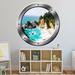 East Urban Home Ocean Scene Nature View Porthole Wall Decal Vinyl in Black | 14 H x 14 W in | Wayfair B852148CBC104ED29960AFED7142D72E