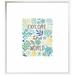 East Urban Home 'Under Sea Treasures I Sea Glass' Textual Art | 25.6 H x 22.6 W x 1.5 D in | Wayfair EUBM1634 42919321