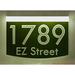 EZ Street Signs 2-Line Lawn Address Sign Plastic in Green | 8.5 H x 12 W x 2.5 D in | Wayfair 8m-1-w