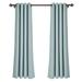 Everly Quinn Ketterman Solid Blackout Thermal Grommet Curtain Panels Polyester in Green/Blue | 95 H in | Wayfair 34BC5AF41C384FD4B8F03B0156C22118