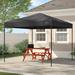 E-Z UP Ambassador Instant Shelter 10 Ft. W x 10 Ft. D Steel Pop-Up Canopy Metal/Steel/Soft-top in Gray | 113 H x 120 W x 120 D in | Wayfair