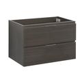 Loami Ebern Designs 30" Wall Mounted Single Sink Bathroom Vanity Base Only Wood/Manufactured Wood in Gray | 19.7 H x 30 W x 19 D in | Wayfair