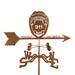 EZ Vane Inc Police Badge Weathervane Metal/Steel in Brown/Gray | 28 H x 21 W x 9 D in | Wayfair Police Badge Weathervane - Garden Mount