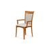 Copeland Furniture Morgan Upholste Solid Wood Arm Chair Wood/Upholste in Red | 37.5 H x 21.5 W x 22 D in | Wayfair 8-MOR-32-03-89113