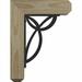 Ekena Millwork Versailles 4" Single Bracket Craftsman Ironcrest Wood in Brown | 19 H x 3.5 W x 16 D in | Wayfair BKTI0204X16X19SF4SVE04