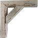 Ekena Millwork Vintage Farmhouse Bracket Wood in Brown | 8 H x 3.5 W x 8 D in | Wayfair BKTB03X08X08TRWH-CASE-4