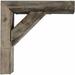 Ekena Millwork Vintage Farmhouse Bracket Wood in Brown | 12 H x 3.5 W x 12 D in | Wayfair BKTB03X12X12TRPG-CASE-4