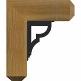 Ekena Millwork Bradford 8" Single Bracket Craftsman Ironcrest Wood in Brown | 13.5 H x 16 W x 13.5 D in | Wayfair BKTI0404X14X16RC4SBR01