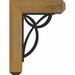 Ekena Millwork Versailles 4" Single Bracket Craftsman Ironcrest Wood in Brown | 12 H x 4 W x 9.5 D in | Wayfair BKTI0204X10X12RC4SVE01