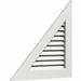 Ekena Millwork PVC Right Triangle - Left Side Gable Vent w/ Flat Trim Frame in White | 21.1 H x 31.75 W in | Wayfair GVPRL22X1401FUN