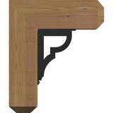 Ekena Millwork Bradford 8" Single Bracket Craftsman Ironcrest Wood in Brown | 13.5 H x 16 W x 13.5 D in | Wayfair BKTI0404X14X16SC4SBR01