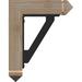 Ekena Millwork Traditional 2" Thick Triple Bracket Arts & Crafts Ironcrest Wood in Brown | 12 H x 3.5 W x 9.5 D in | Wayfair BKTI0204X10X12SF3TTR05