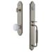 Grandeur Arc One-Piece Handleset w/ Single Cylinder Deadbolt and C Grip w/ Hyde Park Knob in Gray | 19 H x 3 W x 3 D in | Wayfair 842030