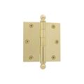 Grandeur 3.5" Ball Tip Residential Hinge w/ Square Corners | 3.5 H x 3.5 W x 0.087 D in | Wayfair 808994