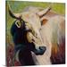 August Grove® Bull Portrait by Anke Painting Print on Wrapped Canvas Canvas | 8 H x 8 W x 1.5 D in | Wayfair E91E724A3677433098724031BEACDCE1