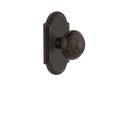 Grandeur Arc Plate Single Dummy w/ Windsor Door Knob Brass in Brown | 4.75 H x 2.5 W x 2.75 D in | Wayfair 811347