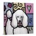 Harriet Bee Dunadry Standard Poodle White Pop Art by Aric Waugh - Graphic Art Print | 24 H x 24 W x 1.5 D in | Wayfair