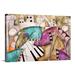 George Oliver 'Ancient City Jazz I Piano Bass' by Eric Waugh Graphic Art Print in White | 24 H x 36 W x 1.5 D in | Wayfair