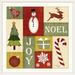 The Holiday Aisle® 'Christmas Art 'Holiday Sampler I' by Jennifer Pugh Graphic Art Print, Wood in Green | 24 H x 24 W x 1 D in | Wayfair