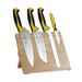 Mercer Cutlery 5 Piece Knife Set High Carbon Stainless Steel in Yellow | 8.5 H x 9.5 W x 0.75 D in | Wayfair M21980YL