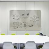 Ghent Harmony Wall Mounted Magnetic Glass Board, 48" x 60" Glass in Gray | 48 H x 60 W x 1.63 D in | Wayfair HMYRM45GY