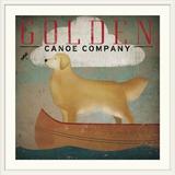 Great Big Canvas 'Golden Dog Canoe Co' by Ryan Fowler Vintage Advertisement | 20 H x 20 W x 1 D in | Wayfair 1395570_21_12x12