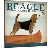 Great Big Canvas 'Beagle Canoe Co' by Ryan Fowler Vintage Advertisement | 8 H x 8 W x 1.5 D in | Wayfair 2036727_1_8x8