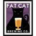 Great Big Canvas 'Cat Brewing No City' by Ryan Fowler Vintage Advertisement | 23 H x 20 W x 1 D in | Wayfair 2036748_15_12x15