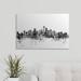 Ebern Designs Francy Seattle Washington Skyline by Michael Tompsett - Print in White | 24 H x 36 W x 1.5 D in | Wayfair