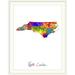 Ebern Designs Francy 'North Carolina Map' by Abarca Graphic Art Print Metal | 32 H x 26 W x 1 D in | Wayfair 7F98935B04F841089D4331B15CF7BAFC