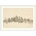 Ebern Designs Philadelphia Pennsylvania Skyline Sheet Music Cityscape by Michael Tompsett - Graphic Art Print on Canvas Canvas | 20 H in | Wayfair