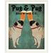 Great Big Canvas 'Pug & Pug Brewing' by Ryan Fowler Vintage Advertisement | 23 H x 20 W x 1 D in | Wayfair 1987469_21_12x15