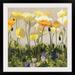 August Grove® Circular Plum 'Poppies & Pansies II' by Shirley Novak Painting Print Metal | 32 H x 32 W x 1 D in | Wayfair