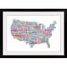 Ebern Designs Francy 'United States Cities Map' by Abarca Textual Art | 44 W x 1 D in | Wayfair 41AE035DF46840028CF375DA0E53D3B4