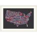 Ebern Designs Francy 'United States Cities Map' by Abarca Textual Art | 32 H x 44 W x 1 D in | Wayfair BDB43DC7D02E48259C0C3A9528C1F58F