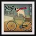 Great Big Canvas 'Pug on a Bike' by Ryan Fowler Vintage Advertisement | 20 H x 20 W x 1.5 D in | Wayfair 2335626_15_12x12