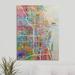Ebern Designs 'Chicago City Street Map' by Francy Graphic Art Print in White | 36 H x 27 W x 1.5 D in | Wayfair 1E8B182021134785AA6765E147ACEA37