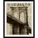 Williston Forge Raison Vintage NY Brooklyn Bridge' by Michael Mullan Graphic Art Print Metal | 32 H x 27 W x 1 D in | Wayfair