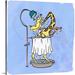 Great Big Canvas 'Short Shower, Tall Giraffe - Bathtime Buddies' Graphic Art Print | 24 H x 24 W in | Wayfair 2420138_1_24x24